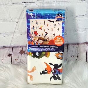 🆕️NWT Warner Bros. Looney Tunes Space Jam New Legacy Peel Sticker Wall Decals